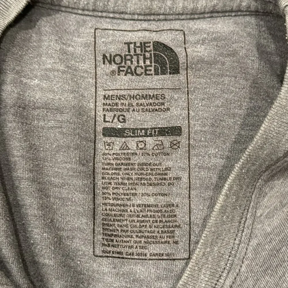 The North Face Men's Short Sleeve Half Dome Tee Gray Heather Size L